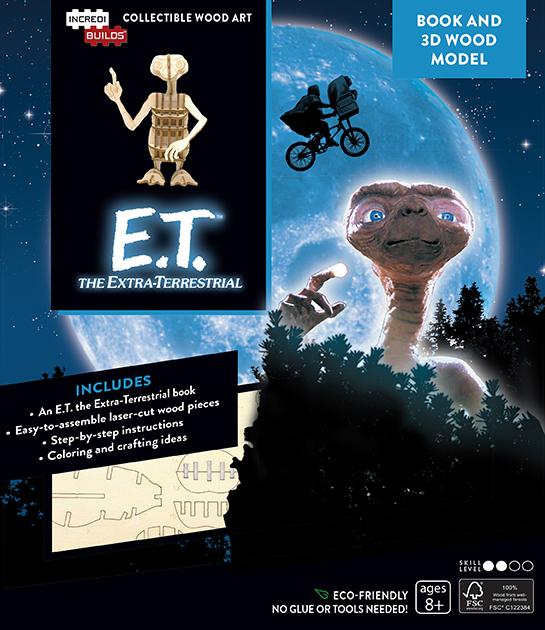 E.T. IncrediBuilds Book And 3D Wood Model