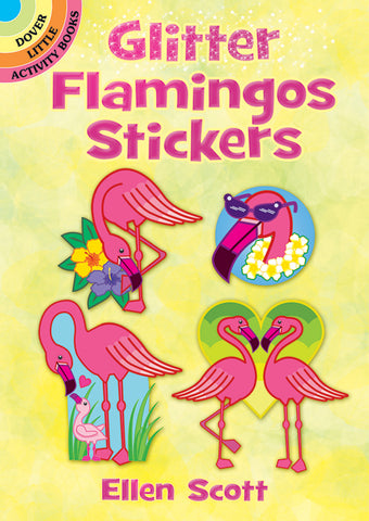 Flamingo Stickers Glitter