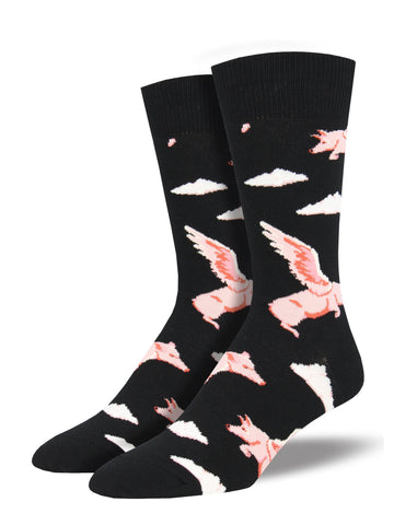 Flying Pig Socks Mens
