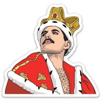 Freddie Mercury Die Cut Sticker