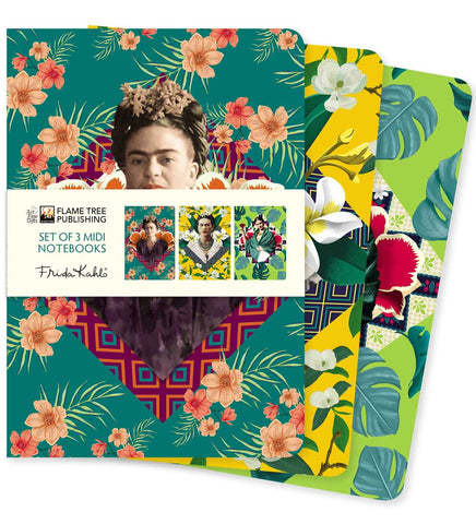 Frida Kahlo Set Of Three Midi Notebooks