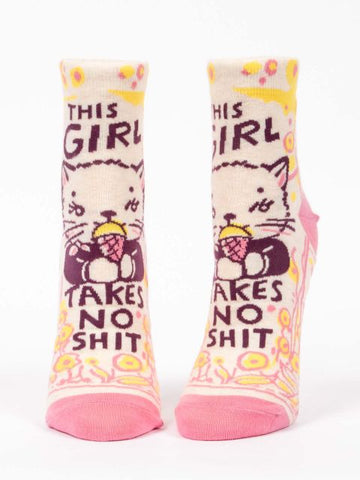 This Girl Takes No Shit Women's Ankle Socks