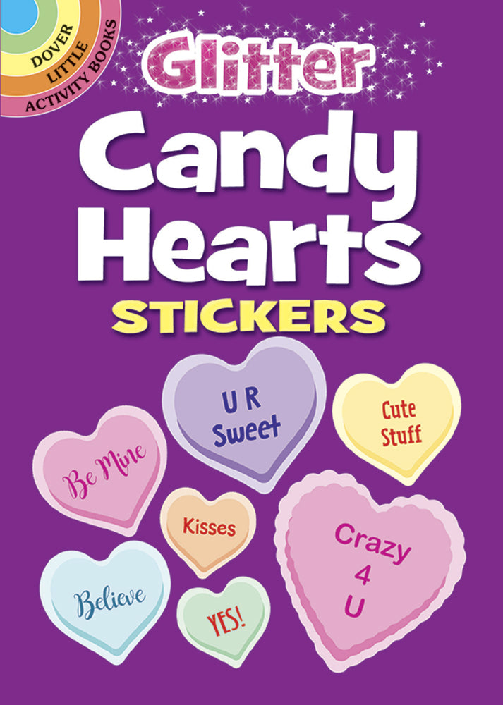 Glitter Candy Heart Stickers