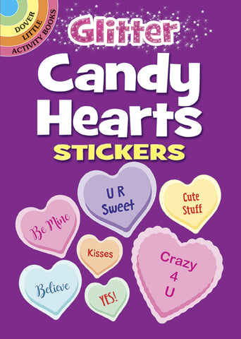 Glitter Candy Heart Stickers