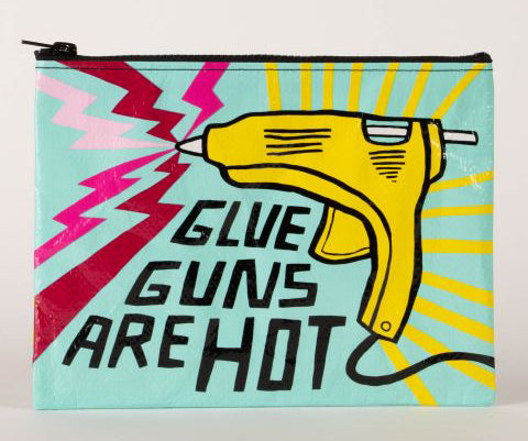 Glue Guns Are Hot Zipper Pouch