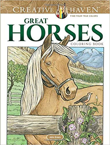 Great Horses Coloring Book Creative Haven