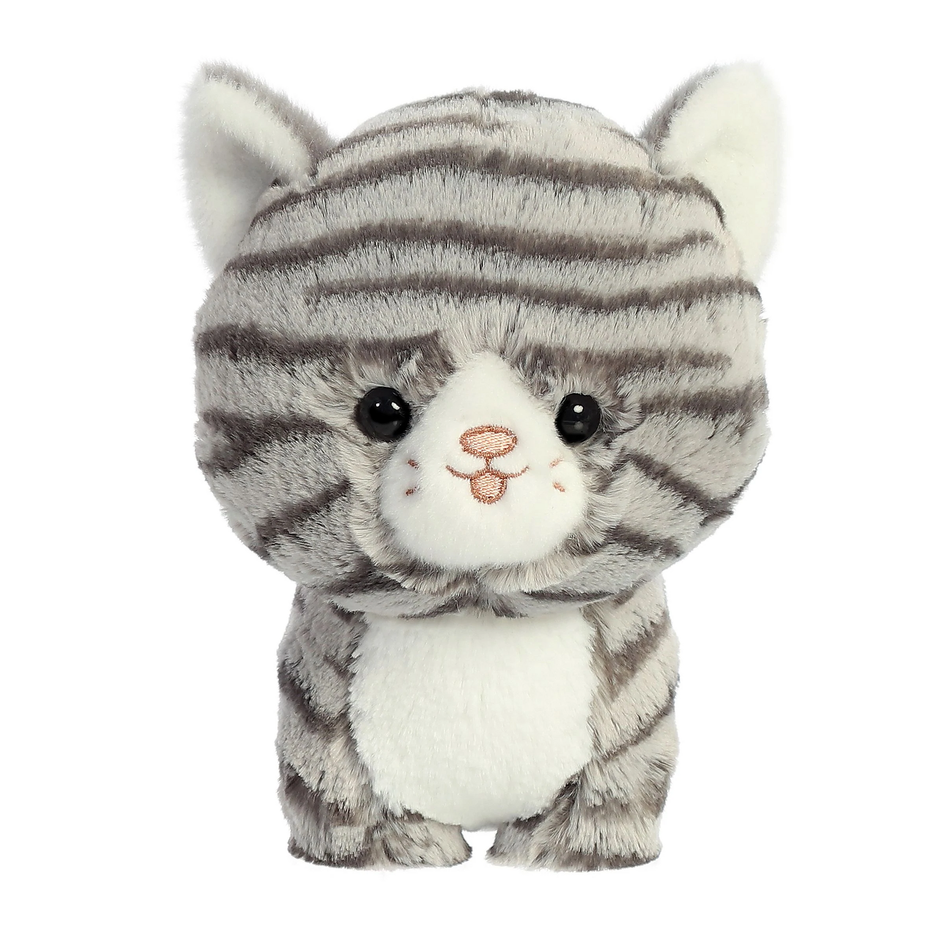 Grey Tabby Cat Plush 7"