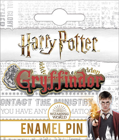 Gryffindor Name Enamel Pin Harry Potter