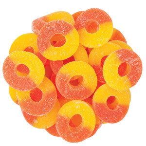 Gummy Peach Rings 8 oz
