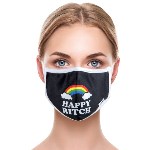Happy Bitch Face Mask