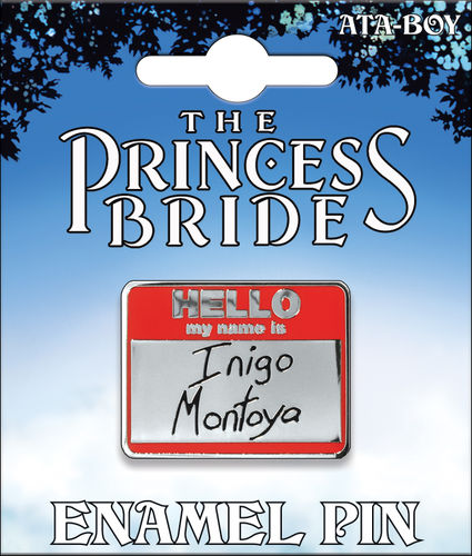 Princess Bride Hello My Name Is Inigo Montoya Enamel Pin
