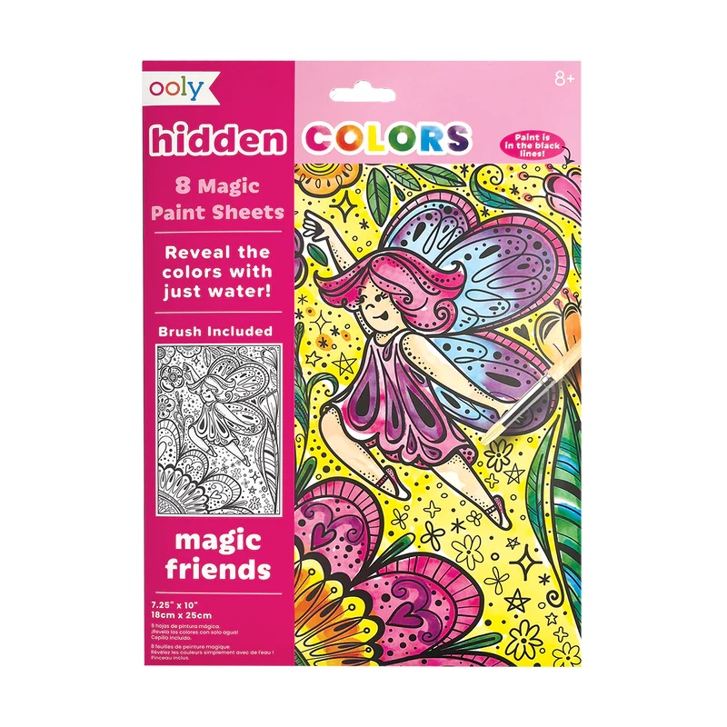Hidden Colors Magic Friends Magic Paint Sheets