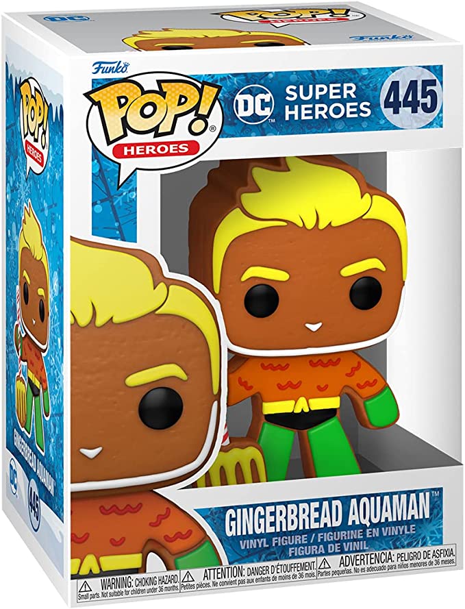 Gingerbread Aquaman Holiday POP Figure DC Comics
