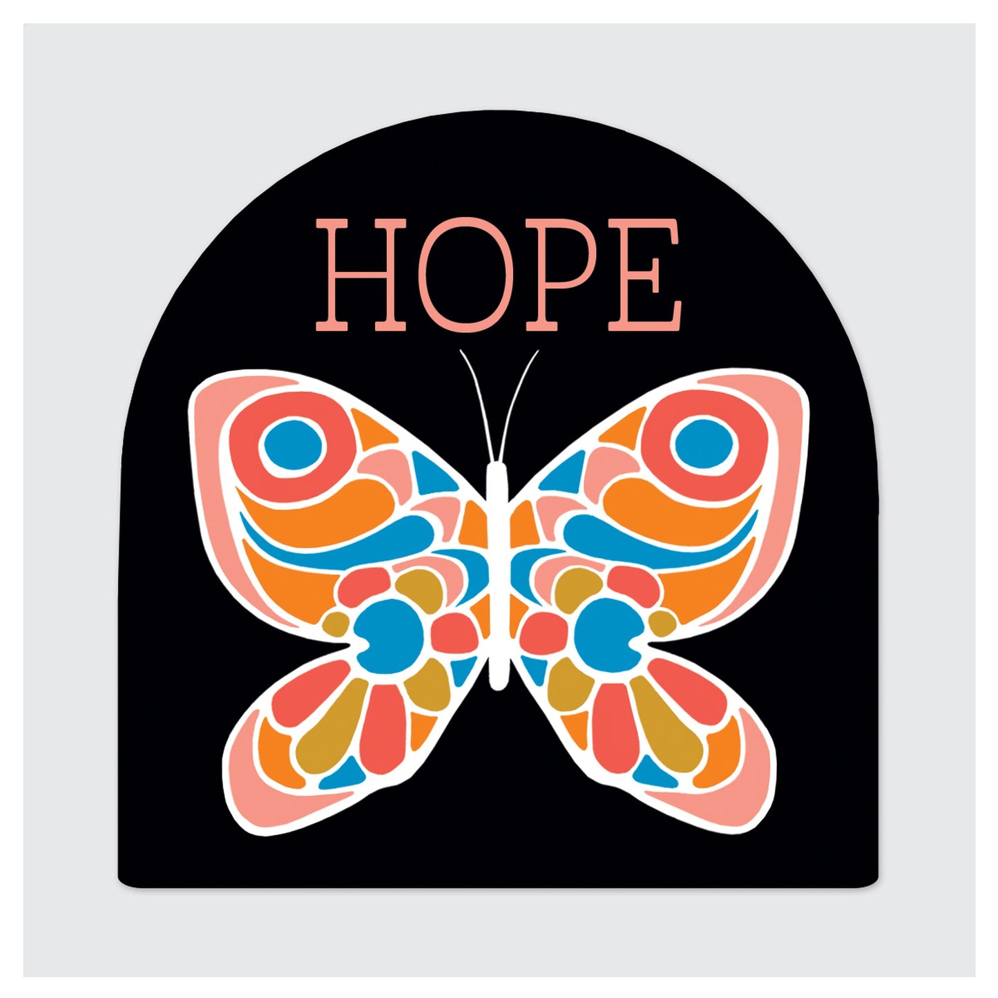 Hope Butterfly Sticker