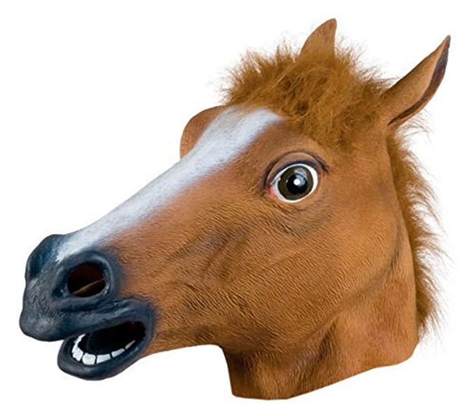 Horse Head Rubber Mask