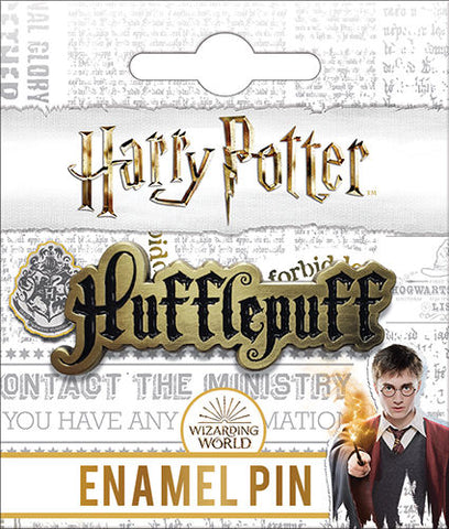 Hufflepuff Name Enamel Pin Harry Potter