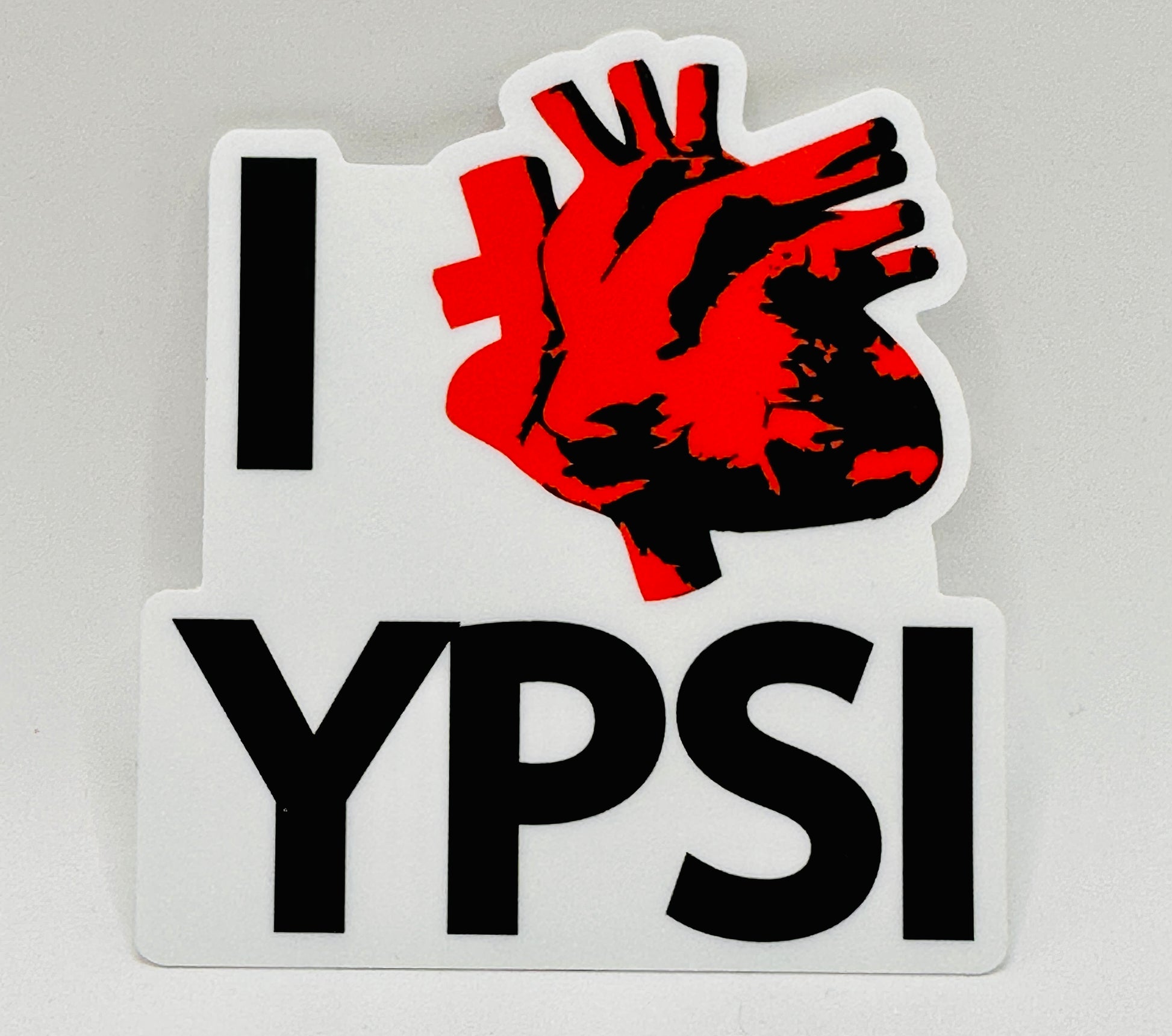 I Real Heart Ypsi Vinyl Sticker