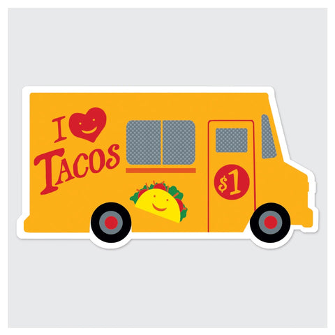 I Love Tacos Taco Truck Sticker