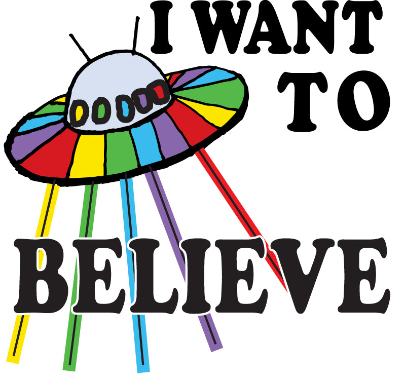 I Want To Believe UFO Sticker
