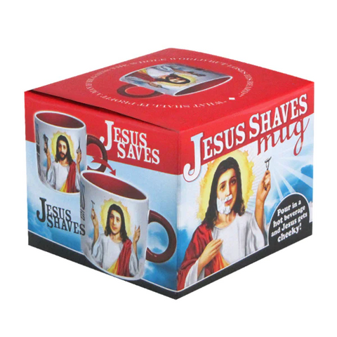 Jesus Shaves Heat Changing Mug