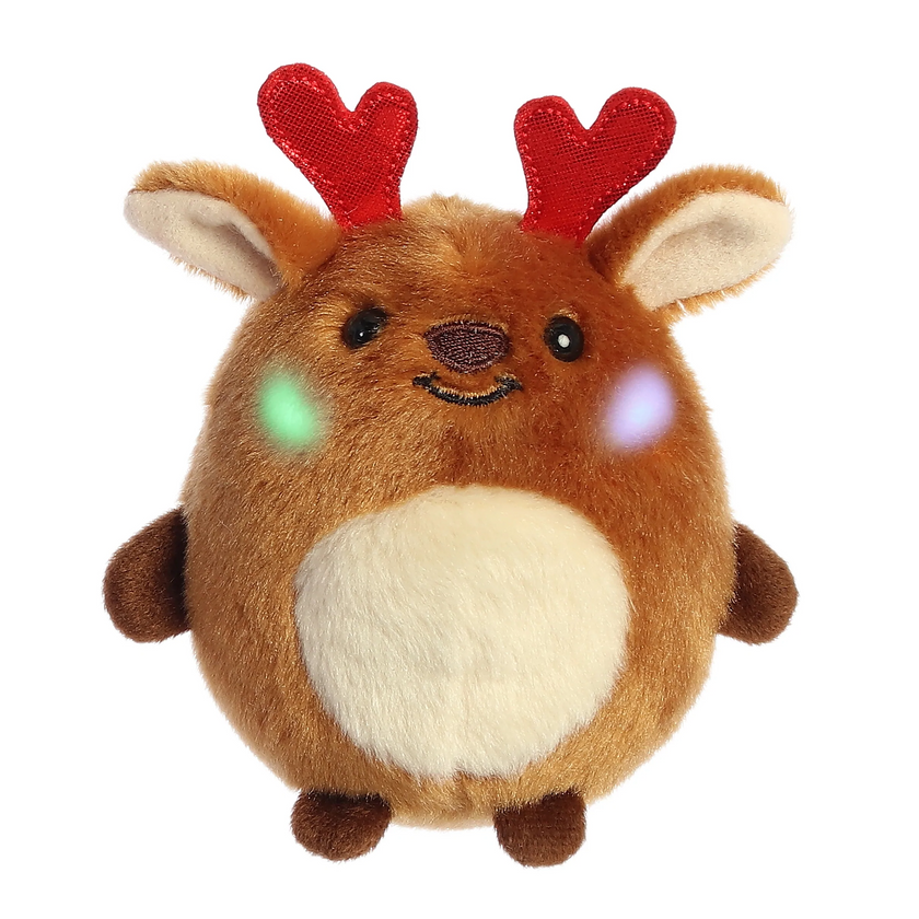Light Up Reindeer Plush 3.5"