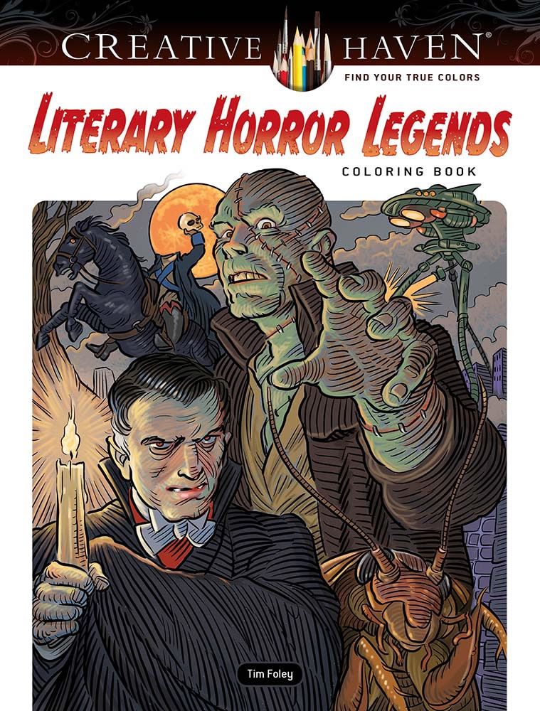 Literary Horror Legends Coloring Book Creative Haven
