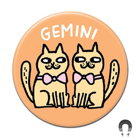 Gemini Cat Magnet