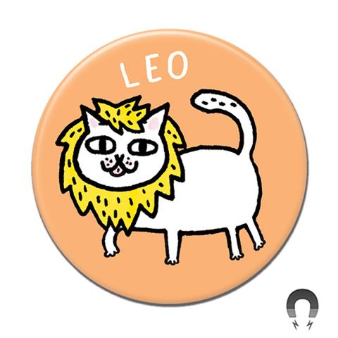 MAGNET Leo Cat Round