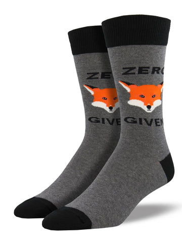 Zero Fox Given Socks Mens Gray