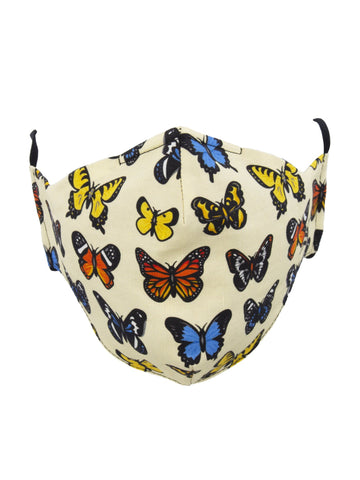 Majestic Butterflies Mask Ivory