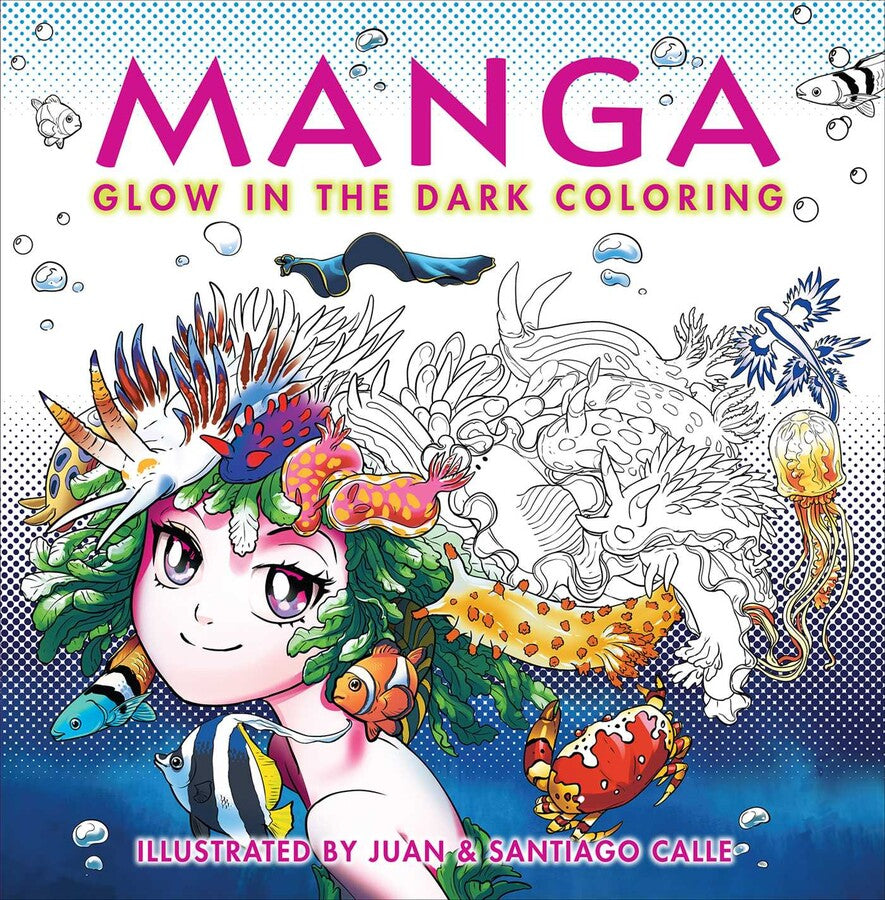 Manga Glow In The Dark Coloring Book