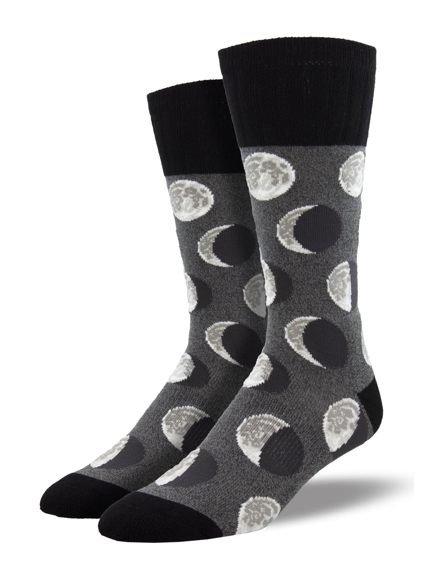 Many Moons Men's Boot Socks Charcoal