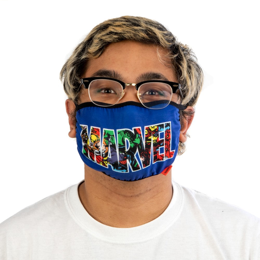 Marvel Logo Character Face Mask
