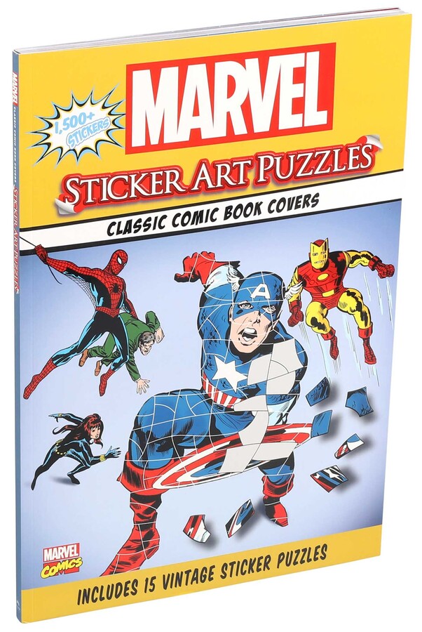 Marvel Sticker Art Puzzles Book