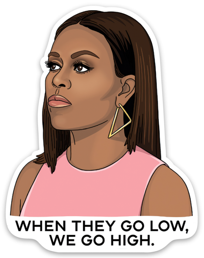 Michelle Obama Die Cut Sticker