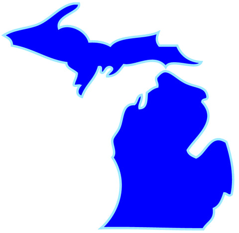 Michigan Blue Sticker