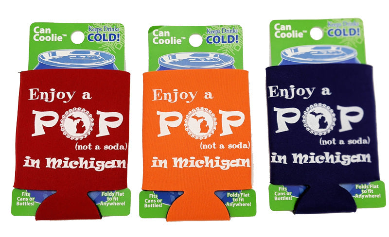 Michigan Enjoy Pop Can Coolie