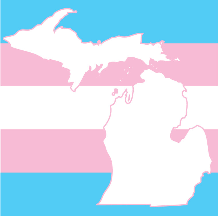 Michigan Trans Sticker