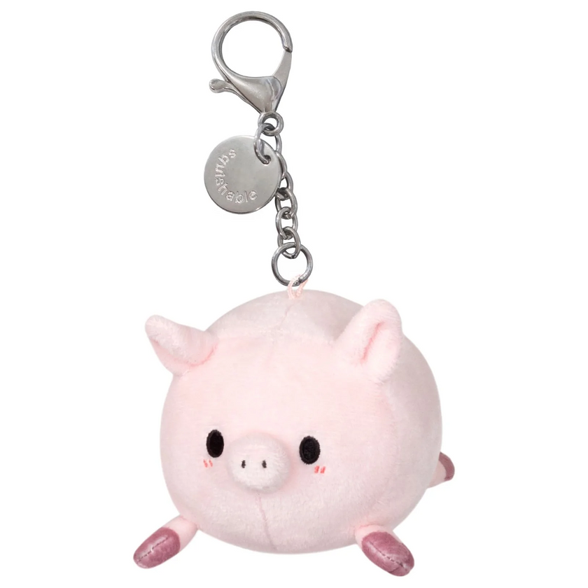 Micro Piggy Plush Keychain 3"