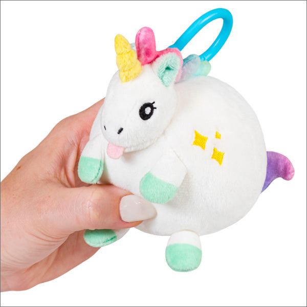 Micro Baby Unicorn Plush Keychain 3"