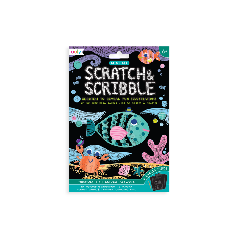 Mini Scratch & Scribble Friendly Fish