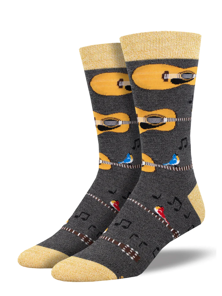 Nice Acoustics Men's Bamboo Socks Charcoal Heather