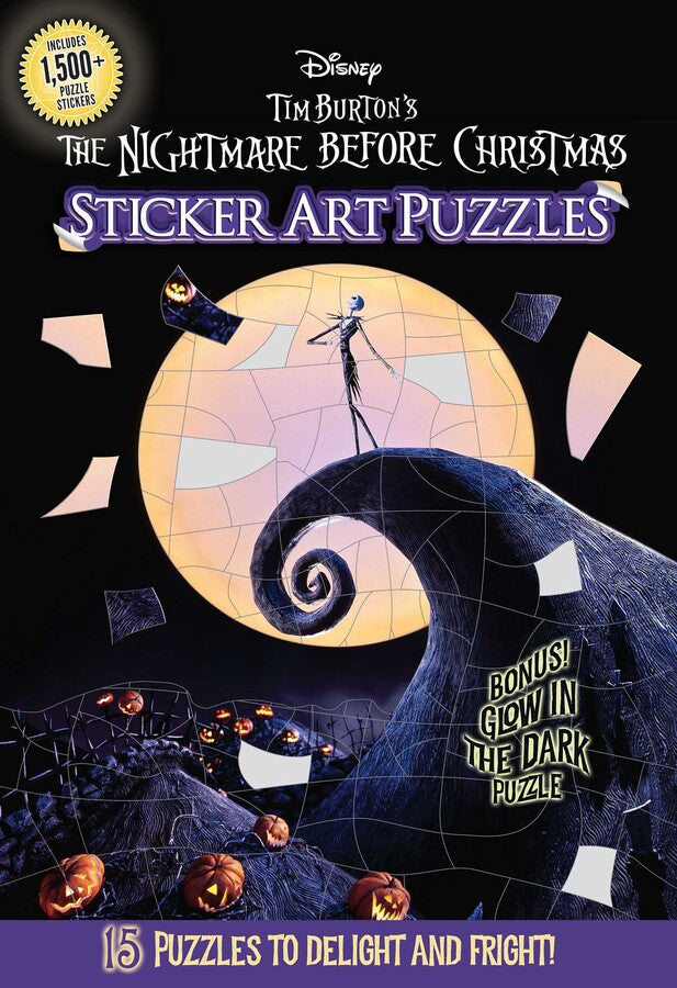 Nightmare Before Christmas Sticker Art Puzzles Book