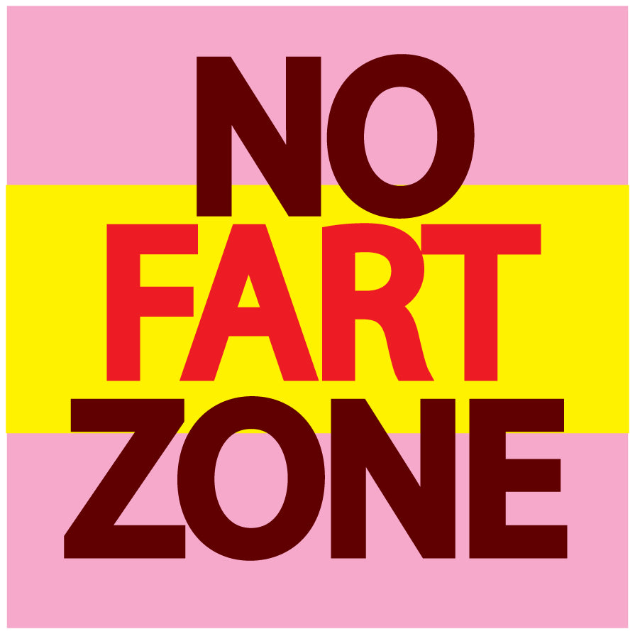 No Fart Zone Sticker