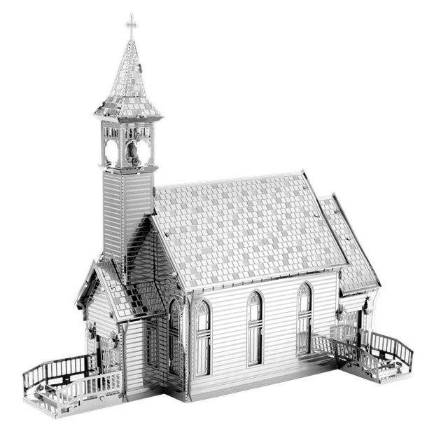 Old Country Church Metal Model