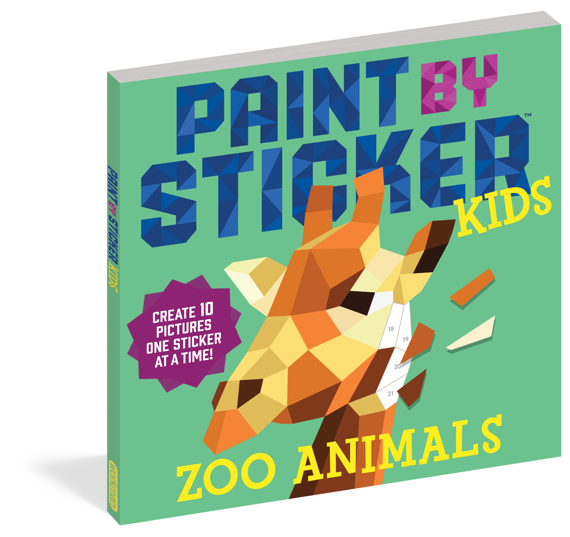 Paint By Sticker Kids Zoo Animals