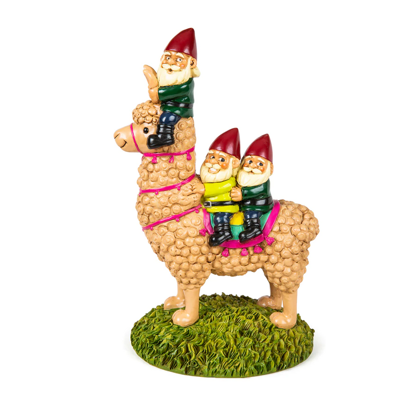 Party Llama Garden Gnome