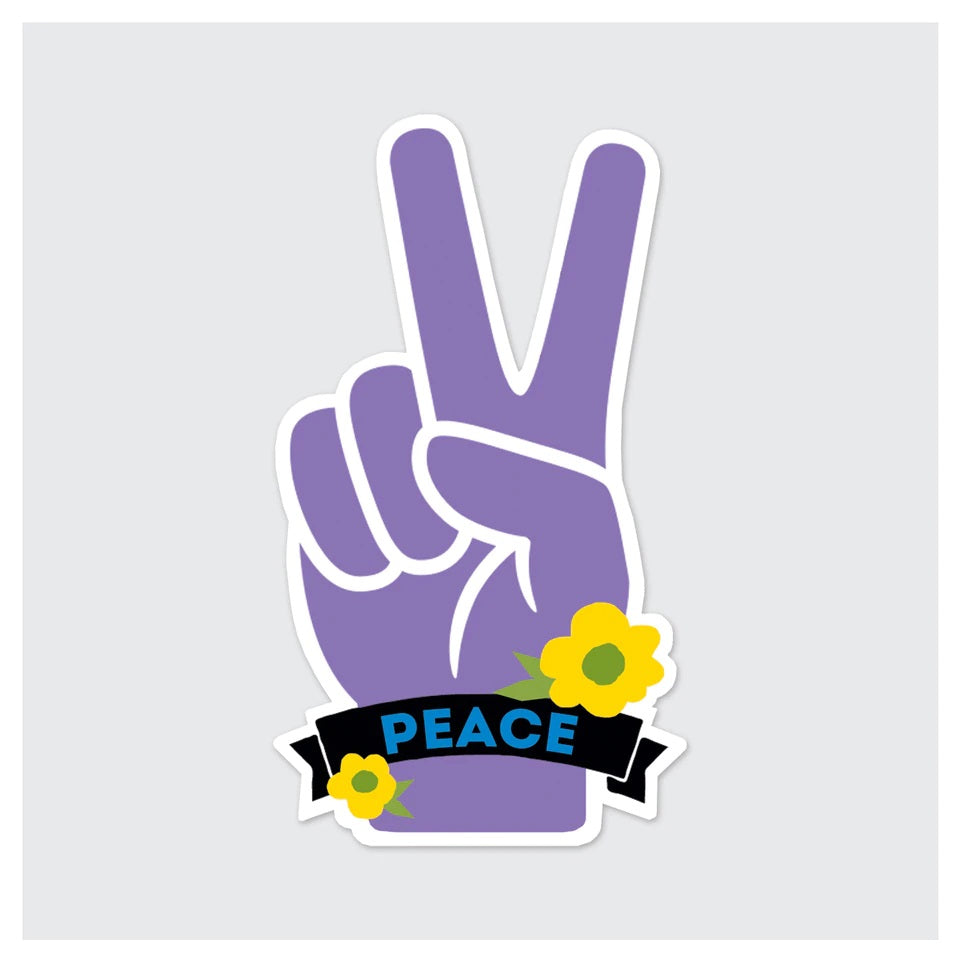 Peace Hand Sticker – www.shoptherocket.com