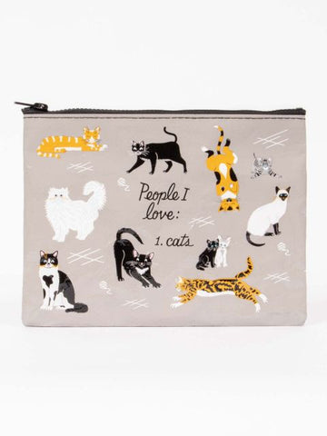 People I Love Cats Zipper Pouch