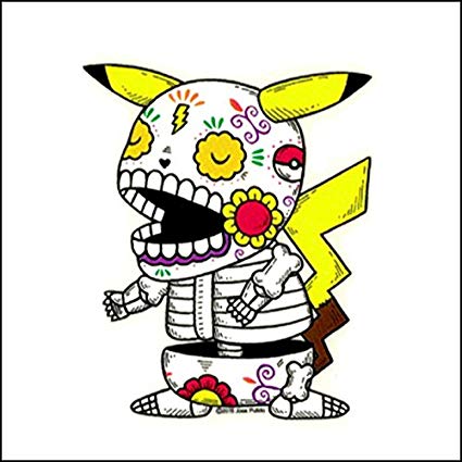 Pikachu - Day of the Dead Sticker Pokemon